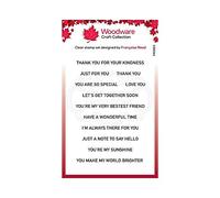 Woodware Francoise Collection-Clear Stamp-Thoughtful Strips, A6 Transparent, FRS863