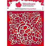 Woodware Francoise Collection - Flower Doodle - Stencil Transparent 6.8 x 6.8 inches