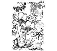 Woodware Francoise Collection-Garden Snail-Clear Stamp, 6 x 4 inches