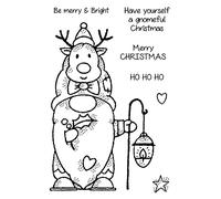 Woodware Francoise Collection-Reindeer Gnome-Clear Stamp Set, A6,FRS867
