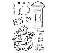 Woodware Francoise Collection-Snail Mail-Clear Stamp Set, A6
