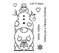 Woodware Francoise Collection-Snow Gnome-Clear Stamp Set, A6, FRS864