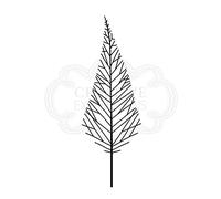 Woodware Jane Gill Clear Magic-Mini Tall Twiggy Tree-Stamp, A7, JGM018