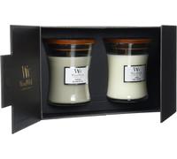 WoodWick Scented Candles Gift Set | Fireside & Linen Hourglass Scented Candles with Crackling Wicks | Up to 60 Hours Burn Time | Gift Box | Perfect Mothers Day and Easter Gifts for Women