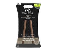 WoodWick Auto Reeds Refills | Car Air Freshener | Sand and Driftwood | Up to 30 Days of Fragrance | 2 Count