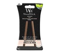 Woodwick Auto Reeds Refill Vanilla & Sea Salt - Replacement Car Incense Sticks