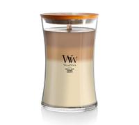 Woodwick Cafe Sweets Trilogy Large Jar Candle Brown