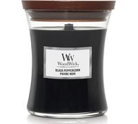 Woodwick Black Peppercorn scented candle with wooden wick 275 g