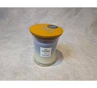 Woodwick Trilogy Calming Retreat scented candle with wooden wick 275 g