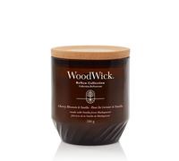 WoodWick Renew Scented Candle with Crackling Wick | Cherry Blossom & Vanilla Medium Candle | Plant Based Soy Coconut Wax Blend | Made with Recycled Materials | Perfect Gifts for Women