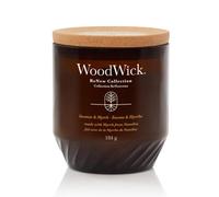 WoodWick Renew Scented Candle with Crackling Wick | Incense & Myrrh Medium Candle | Plant Based Soy Coconut Wax Blend | Made with Recycled Materials | Perfect Gifts for Women