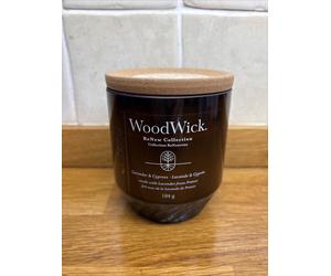 WoodWick Candle Lavander & Cypress Renew Collection Scent Medium New 184g
