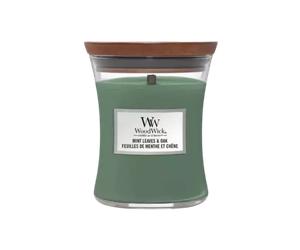 WoodWick Candle Mint Leaves & Oak Medium