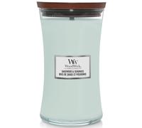 WoodWick Candle Sagewood & Seagrass Large Hourglass Scent Decor Gift Fragrance