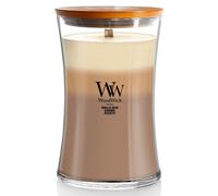 Woodwick Trilogy Café Sweets scented candle with wooden wick 609,5 g