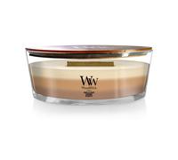 WoodWick Ellipse Scented Trilogy Candle | Caf? Sweets | with Hearthwick Crackling Flame | Up to 50 Hours Burn Time