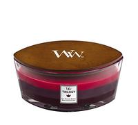 Woodwick Ellipse Trilogy Scented Candle | Sun Ripened Berries | with Crackling Wick | Burn Time: Up to 50 Hours