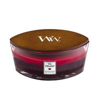 Woodwick Ellipse Trilogy Scented Candle | Sun Ripened Berries | with Crackling Wick | Burn Time: Up to 50 Hours