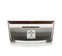 WoodWick Ellipse Trilogy Scented Candle | Warm Woods | with Crackling Wick | Burn Time: Up to 50 Hours