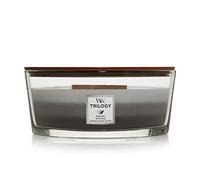 WoodWick Ellipse Trilogy Scented Candle | Warm Woods | with Crackling Wick | Burn Time: Up to 50 Hours