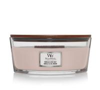 WoodWick Ellipse Vanilla & Sea Salt Scented Candle 16oz | Up to 50 Hours Burn Time Ideal for Dwelling Decor and Gifts