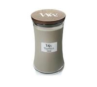 Woodwick Large Hourglass Candle - Fireside Grey