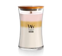 WoodWick Large Hourglass Candle Island Getaway - Premium Soy Blend Wax Pluswick Innovation Wood Wick Made in USA