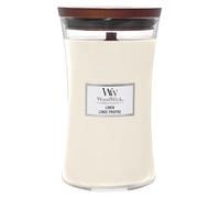 Woodwick Linen scented candle with wooden wick 609.5 g