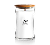 Woodwick Linen scented candle with wooden wick 609.5 g