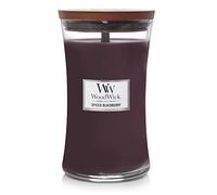 WoodWick Large Hourglass Scented Candle | Spiced BlackBerry | with Crackling Wick | Burn Time: up to 130 Hours