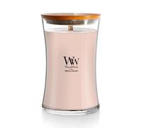 WoodWick Large Hourglass Scented Candle | Vanilla & Sea Salt | with Crackling Wick | Burn Time: up to 130 Hours