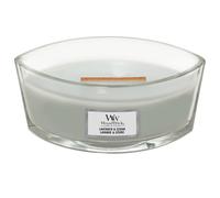 Woodwick Lavender & Cedar scented candle with wooden wick (hearthwick) 453.6 g