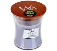 WoodWick Medium Hourglass Candle Lavender Spa - Premium Soy Blend Wax Pluswick Innovation 60 Hour Burn Time