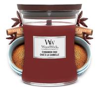 WoodWick Medium Hourglass Scented Candle | Cinnamon Chai | with Crackling Wick | Burn Time: Up to 60 Hours