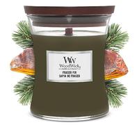 Woodwick Frasier Fir scented candle with wooden wick 275 g