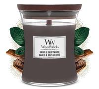 WoodWick Medium Hourglass Scented Candle | Sand & Driftwood | with Crackling Wick | Burn Time: Up to 60 Hours