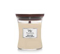 Woodwick Medium Hourglass Scented Candle | Vanilla Bean | with Crackling Wick | Burn Time: Up to 60 Hours | Gifts for Women