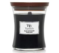 Woodwick Black Peppercorn scented candle with wooden wick 275 g