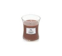 WoodWick Medium Hourglass Scented Candle with Crackling Wick | Stone Washed Suede | Up to 60 Hours Burn Time, Stone Washed Suede