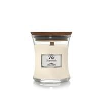 WoodWick Scented Candle with Crackling Wick | Linen Mini Hourglass Candle | Up to 20 Hours Burn Time | Perfect Gifts for Women