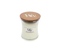 WoodWick Mini Island Coconut Hourglass Jar Candle, Wood, White, 7 x 7 x 8 cm