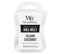 WoodWick Mini Wax Melt Island Coconut, White, 5.7 x 7.3 x 2 cm