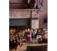 Woodwick Phantom Cherry Large Hourglass Candle Purple