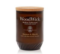 WoodWick Renew Large Candle Incense & Myrrh Scented Candles 13oz Plant Based Soy Wax Blend Christmas Gift Made with Upcycled Materials and Essent