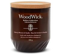 WoodWick Renew Scented Candle with Crackling Wick | Cherry Blossom & Vanilla Medium Candle | Plant Based Soy Coconut Wax Blend | Made with Recycled Materials | Perfect Gifts for Women