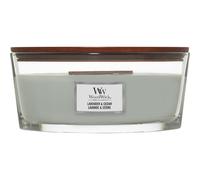 Woodwick Lavender & Cedar scented candle with wooden wick (hearthwick) 453.6 g
