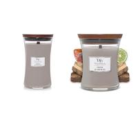 Woodwick Scented Candle, Fireside Large & Medium Hourglass Candles, Crackling Wick, Up to 130 & 60 Hour Burn Time