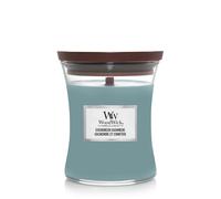 Woodwick scented candle Hourglass Evergreen Cashmere Medium