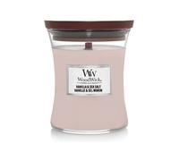 WoodWick Scented Candle with Crackling Wick | Vanilla & Sea Salt Mini Hourglass Candle | Up to 20 Hours Burn Time | Perfect Gifts for Women