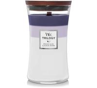 WoodWick Scented Candle Large Trilogy Evening Luxe - 18 cm / Diameter 10 cm, White